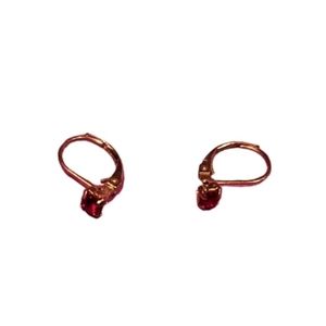 Red stone earrings
